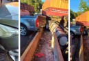 Trânsito é liberado em meia pista na BR-386 após acidente envolvendo três veículos