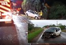 Mulher morre e outras três ficam feridas em colisão frontal na SC-480