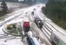 Após chuva de granizo na Serra, Defesa Civil alerta chegada de nova frente fria