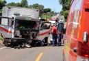 Mulher morre em colisão frontal na SC 163