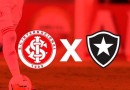 Inter x Botafogo: escalações e onde assistir ao jogo pelo Brasileirão
