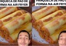 Aprenda a fazer panqueca de pão de forma na Air Fryer