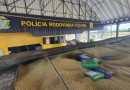 PRF apreende mais de três toneladas de maconha escondidas em carga de soja na BR-163