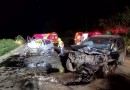 Colisão de dois veículos de passeio deixa dois mortos