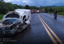 Grave colisão frontal na BR-282 deixa vítimas no Oeste de SC