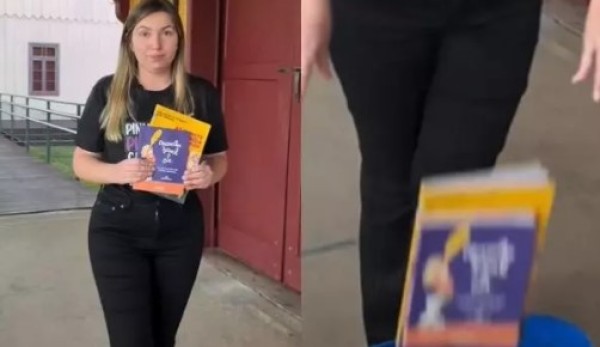 Prefeita de SC joga livros no lixo por ter conteúdo sexual para crianças: “porcaria”