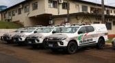 Polícia Militar recebe viaturas para policiamento de fronteira