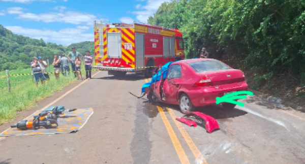 Acidente com três veículos mata idoso de 78 anos na SC-480