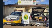 Polícia Militar apreende 30 kg de cocaína em carro com casal e bebê