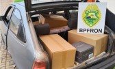Veículo carregado com vinhos e papel seda de origem argentina é apreendido pelo BPFron