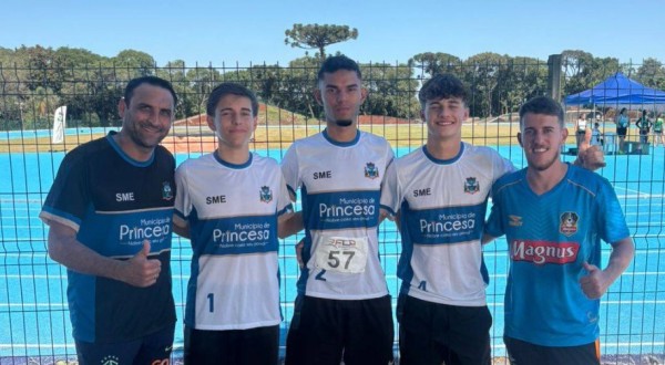 Princesa participa de inauguração de pista sintética de atletismo em Chapecó