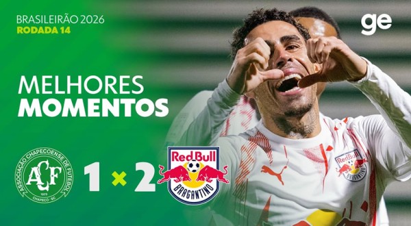 Chapecoense sai na frente, mas sofre virada do Bragantino e segue na lanterna da Série