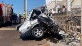Jovem morre após colidir automóvel em muro de pedra