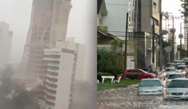 Meteorologista explica fenômeno que atingiu Chapecó durante temporal