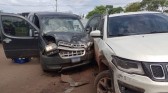 Homem sofre ferimentos em colisão entre dois veículos na BR-280
