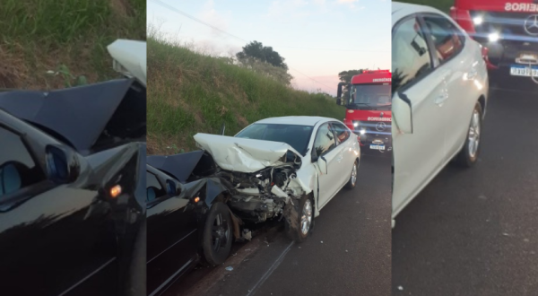 Três pessoas ficam feridas em acidente trânsito nas proximidades do trevo da Idamar