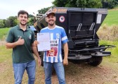 Comunidade da Maria Preta recebe espalhador de calcário e adubo de 6.000 kg