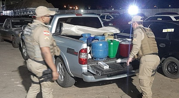 Gás, gasolina, cigarros e azeites são apreendidos pela PM