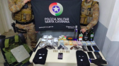 Assaltantes amarram gerente, roubam supermercado e são presos em motel de Chapecó