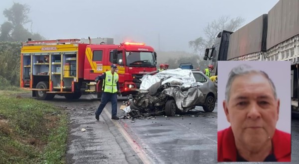 Identificada vítima fatal de colisão envolvendo carro e caminhão na BR 163