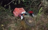 Motociclista cai em rio no interior