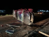 Saída de pista na BR-163 em São José do Cedro-Sc