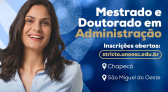 Parceria da Unoesc com a CDL traz oportunidade única de cursar Mestrado em Administração