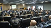 Policiais militares que atuam na Capital participam de palestra sobre o combate à violência contra a mulher