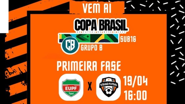 Squad Futsal estreia hoje na Copa Brasil de Futsal de Base representando Bom Jesus do Sul