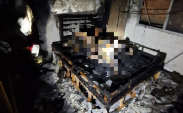 Corpo é encontrado carbonizado após casa pegar fogo