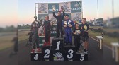 Piloto mirim de São Miguel do Oeste conquista duas vitórias no Campeonato Beltronense de Kart