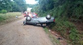 Acidente em estrada rural de Francisco Beltrão deixa quatro pessoas feridas
