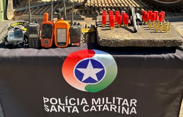 Polícia impede caça de animal silvestre e apreende arma de fogo no Meio-Oeste
