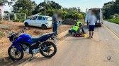 Motociclista é resgatado após colisão traseira na SC-492