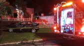 Incêndio em veículo é registrado na Avenida Washington Luis