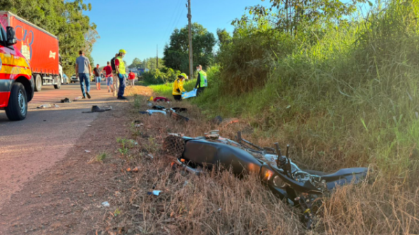 Motociclista morre após colisão frontal com caminhonete na BR-163