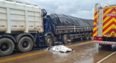 Caminhoneiro morre em grave acidente na BR-163 no Distrito de Idamar