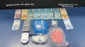 Motorista foge da polícia, bate em poste e é preso com drogas no Meio-Oeste
