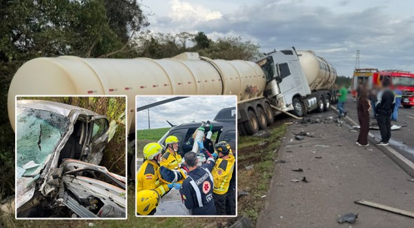 Idoso resgatado de helicóptero após grave acidente na BR-282 morre no hospital