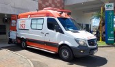 Idoso fica ferido após colisão entre bicicleta e carro