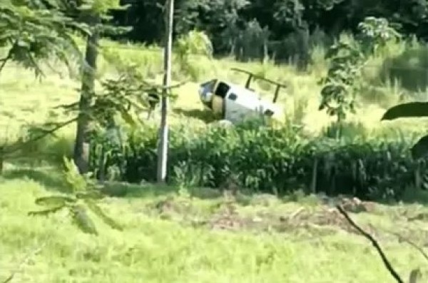 Helicóptero da Polícia Militar cai durante perseguição no Paraná