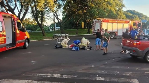 Acidente de trânsito é registrado no Bairro São Cristóvão