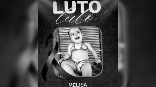 É com profundo pesar que informamos o falecimento da pequena Melissa