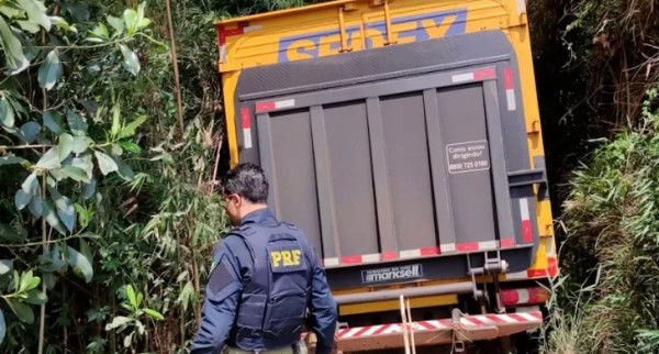 Correios declara que caminhão que foi apreendido com maconha no Paraná era furtado