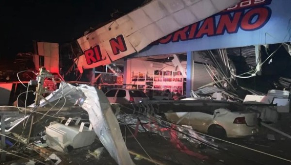 Defesa Civil confirma uma morte e cinco feridos após ciclone bomba