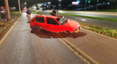 Motorista morre após perder controle da direção e capotar veículo na BR-480
