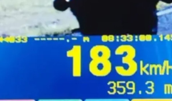 Trânsito Motociclista é flagrado a 183 km/h durante fiscalização da PRF no feriado de Corpus Christi