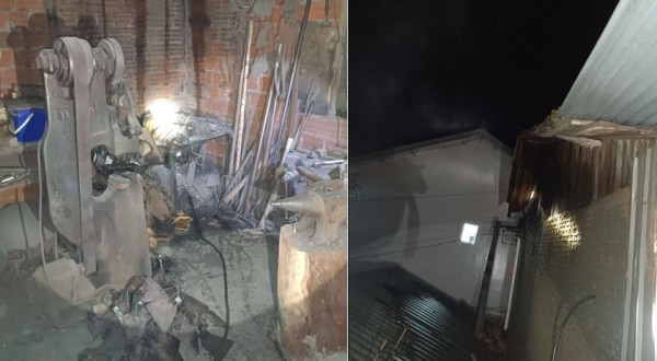 Princípio de incêndio em indústria é contido