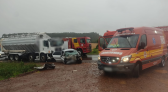 Mulher morre em acidente na BR-280 entre Flor da Serra do Sul e Marmeleiro