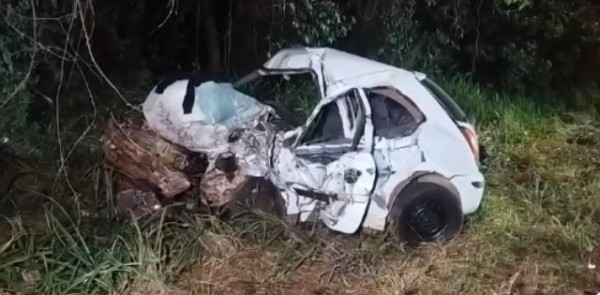 Casal que voltava do trabalho morre em grave acidente na BR-158